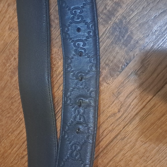 GUCCI Interlocking G Signature Leather Belt - Picture 3 of 10